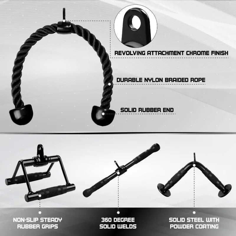 Cable Machine Attachments Tricep Bar V Bar For Home Gym