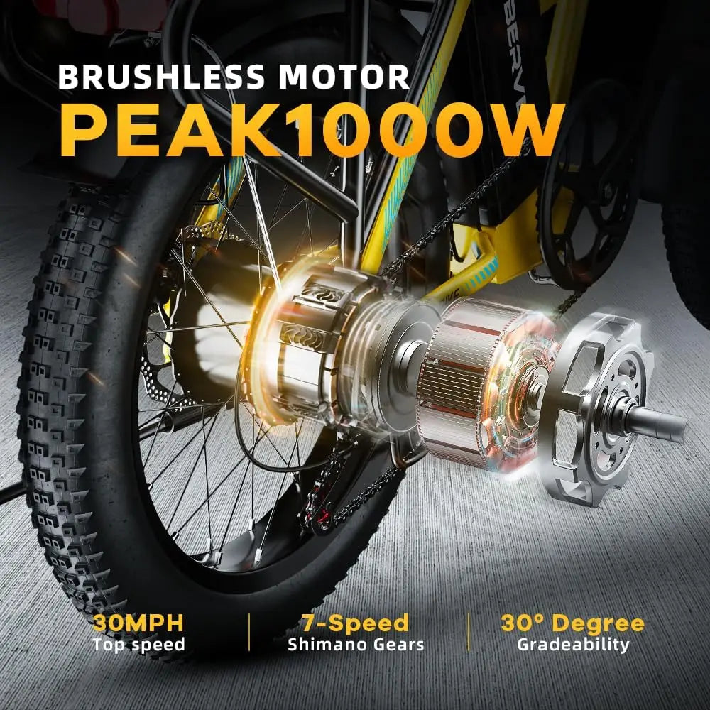 CYBERVELO Mars700 EK4 1000W Foldable Fat Tire Electric Bike