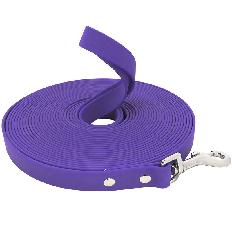 Waterproof Dog Leash PVC Easy Clean Walking Lead Durable