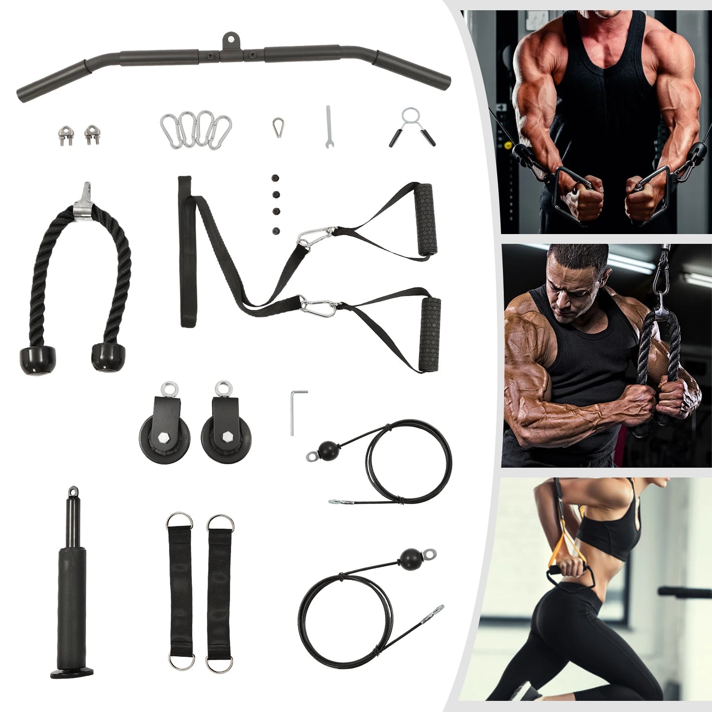 Pulley Gym Home Cable System For Full Body Training