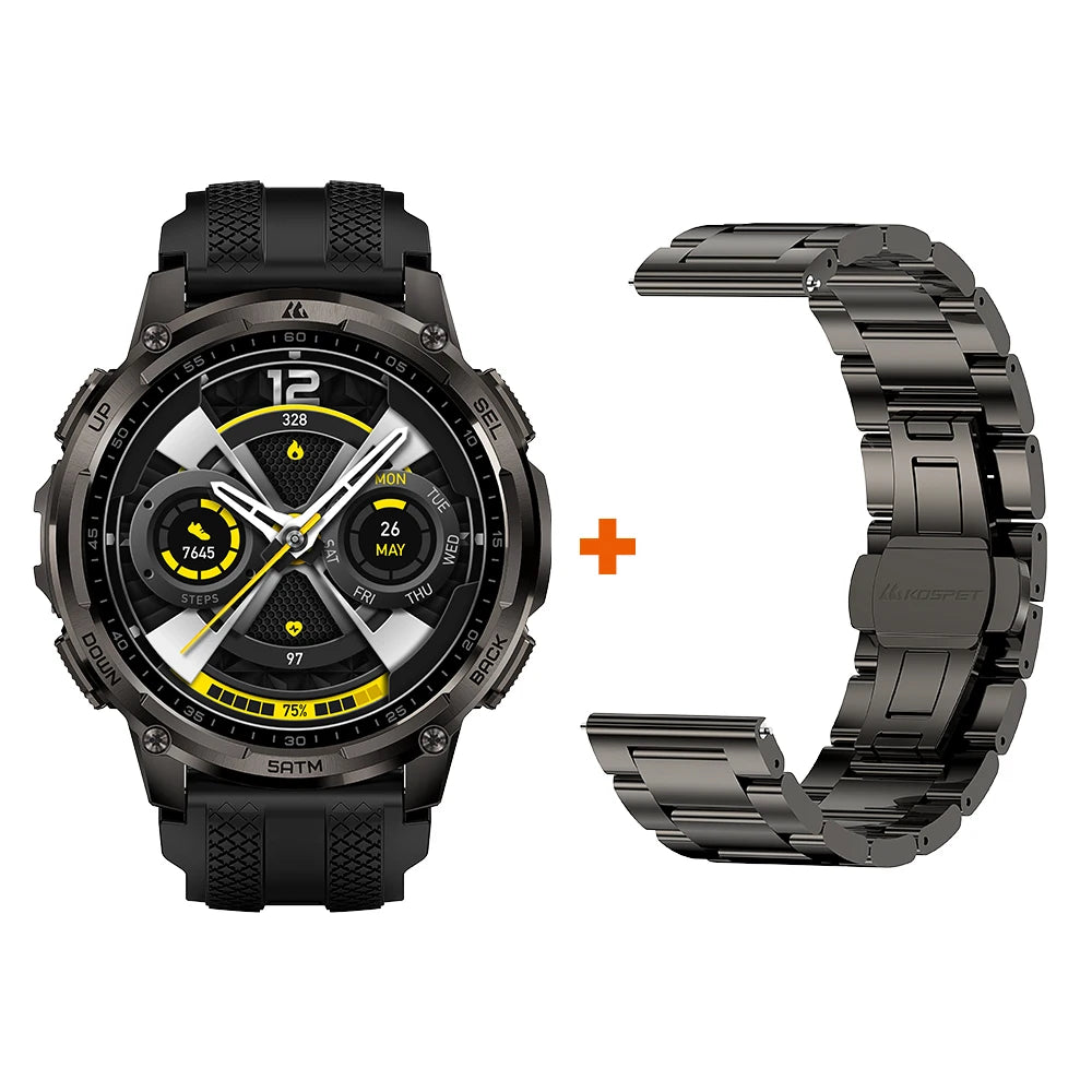 KOSPET Tank T4C Rugged Smartwatch With GPS And Health Tracking