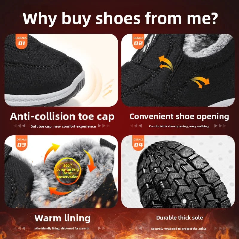 NQYW Winter Women Ankle Snow Boots Warm Fur