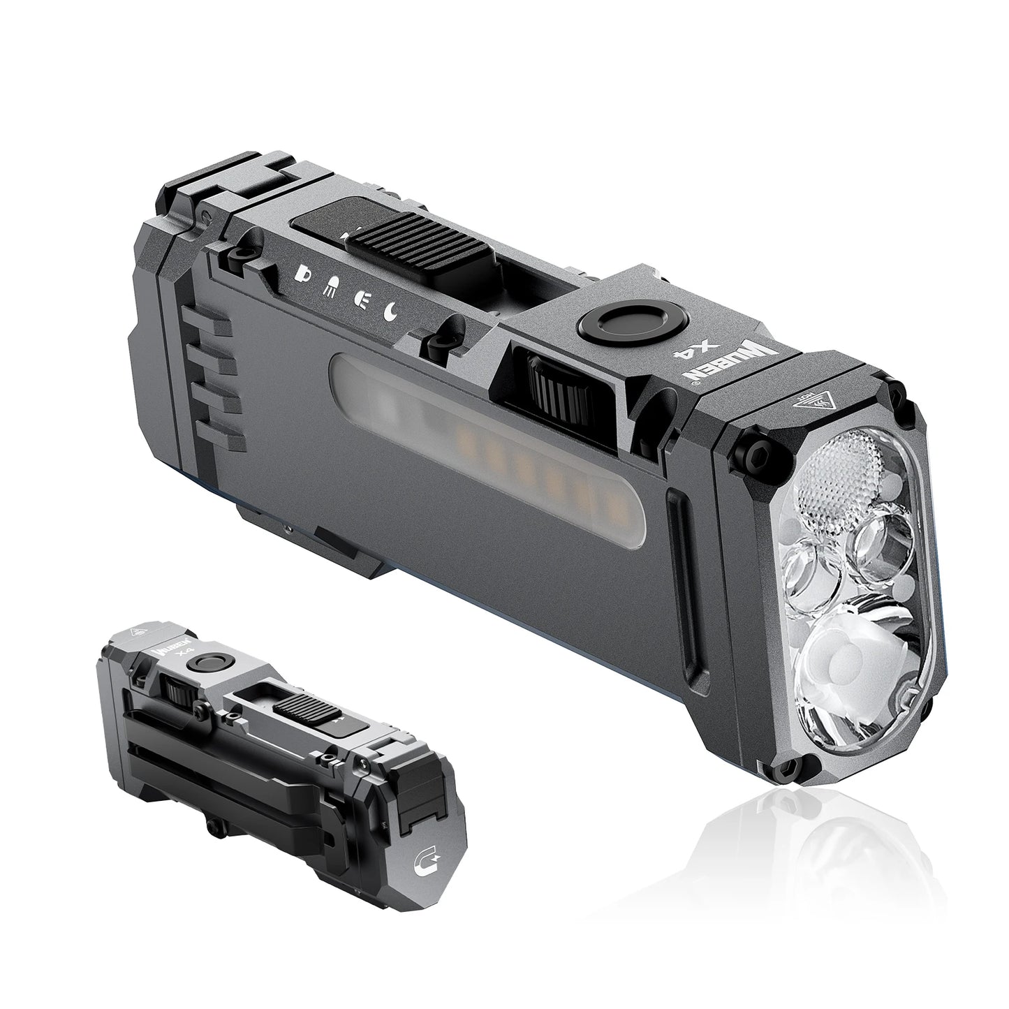 WUBEN X4 EDC Flashlight With RGB Light 1500 Lumens IP68