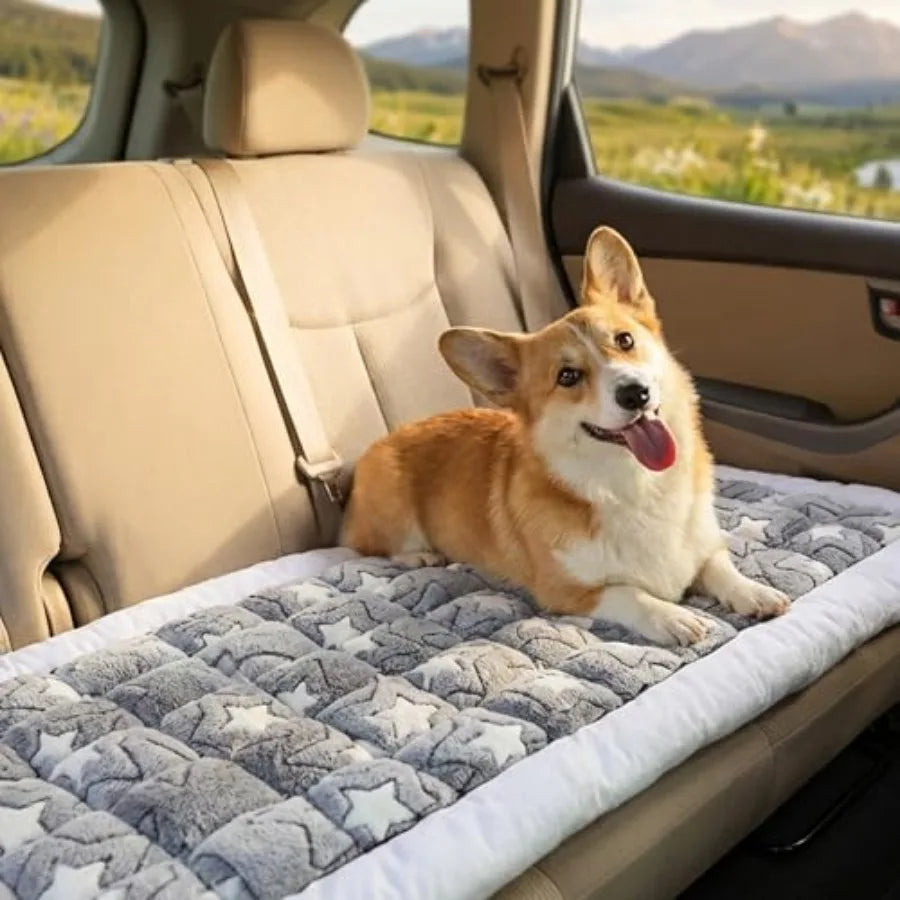 Backseat Car Pet Bed Mat Non Slip Travel Dog Cushion
