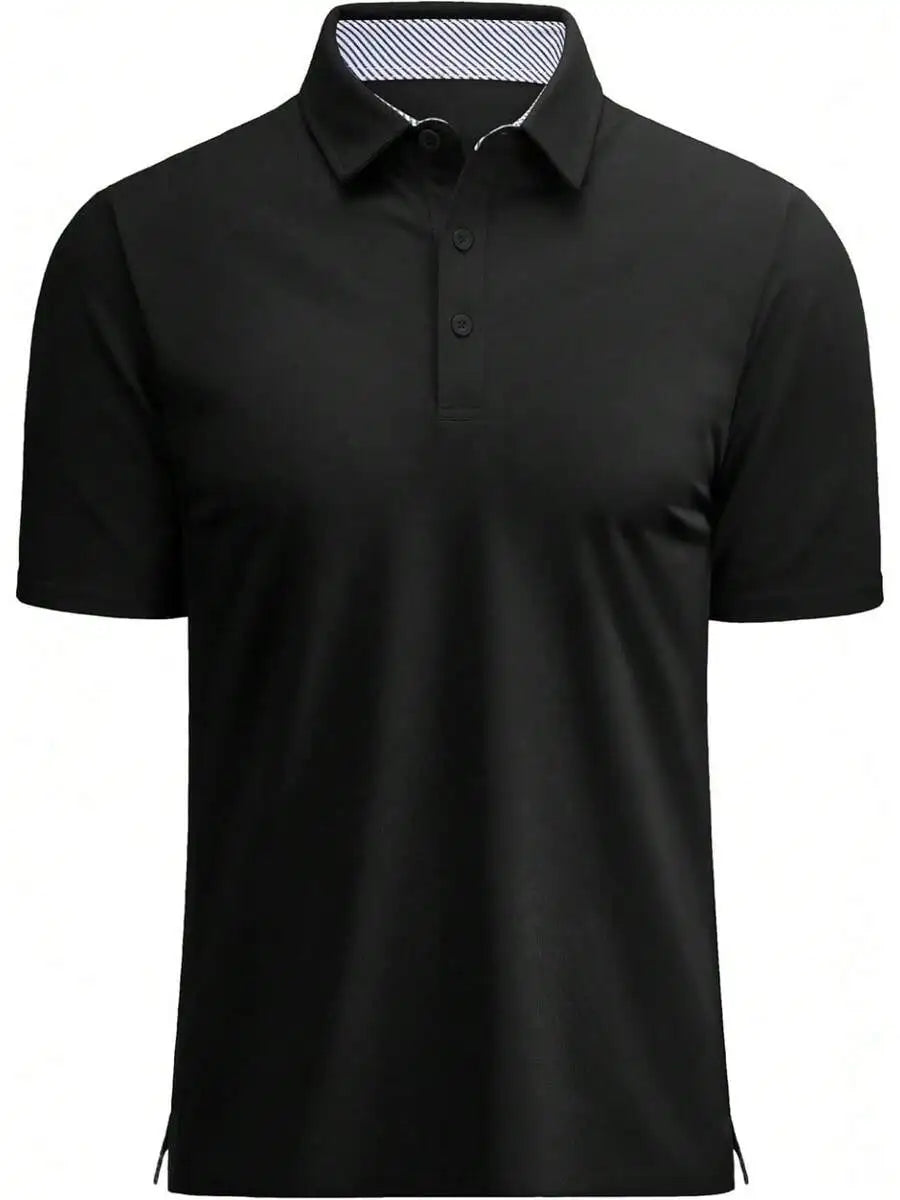 Men's Short Sleeve Cotton Pique Golf Shirt Classic Fit
