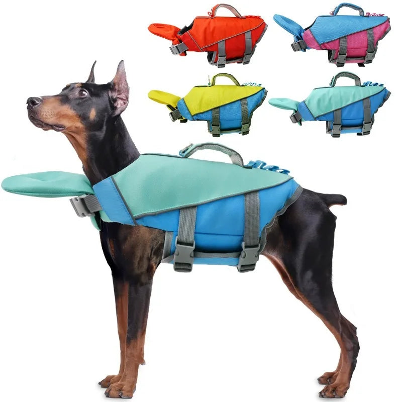 Dog Summer Life Jacket Safety Vest for Swimming and Surfing