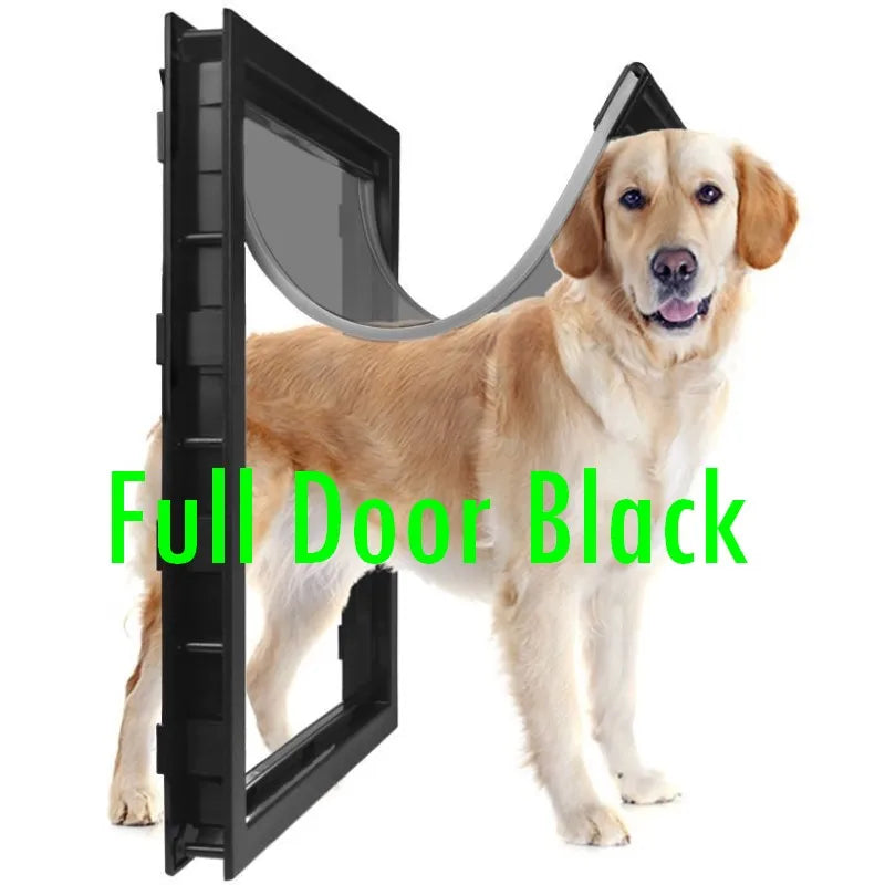 NONEDog Door Anti Rain Outer Flap Insulated Wooden Dog Door