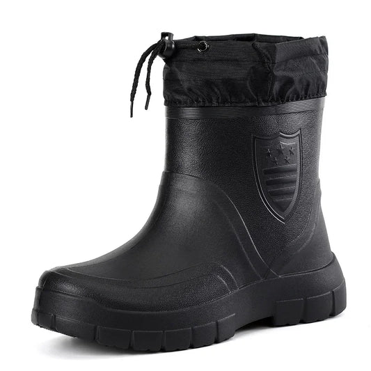 YBQJOOCN Waterproof Rain Boots for Men Lightweight Ankle Boots