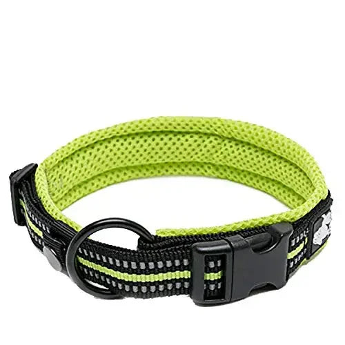 TrueLove Nylon Adjustable Dog Collar Padded Reflective TLC5011