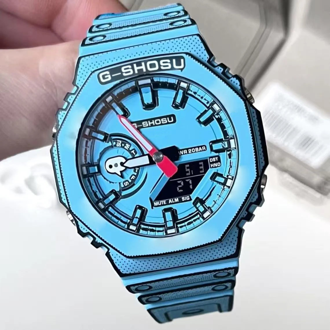 G-SHOSU Oak Series Digital Unisex Sports Watch With World Time