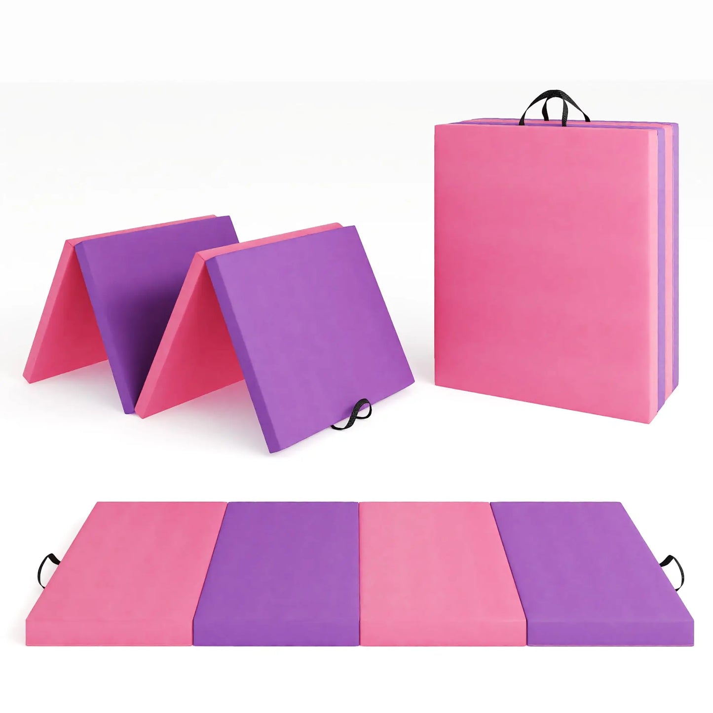 HiMISS Gymnastics Mat 4 Fold 5 Fold Tumbling Exercise Mats