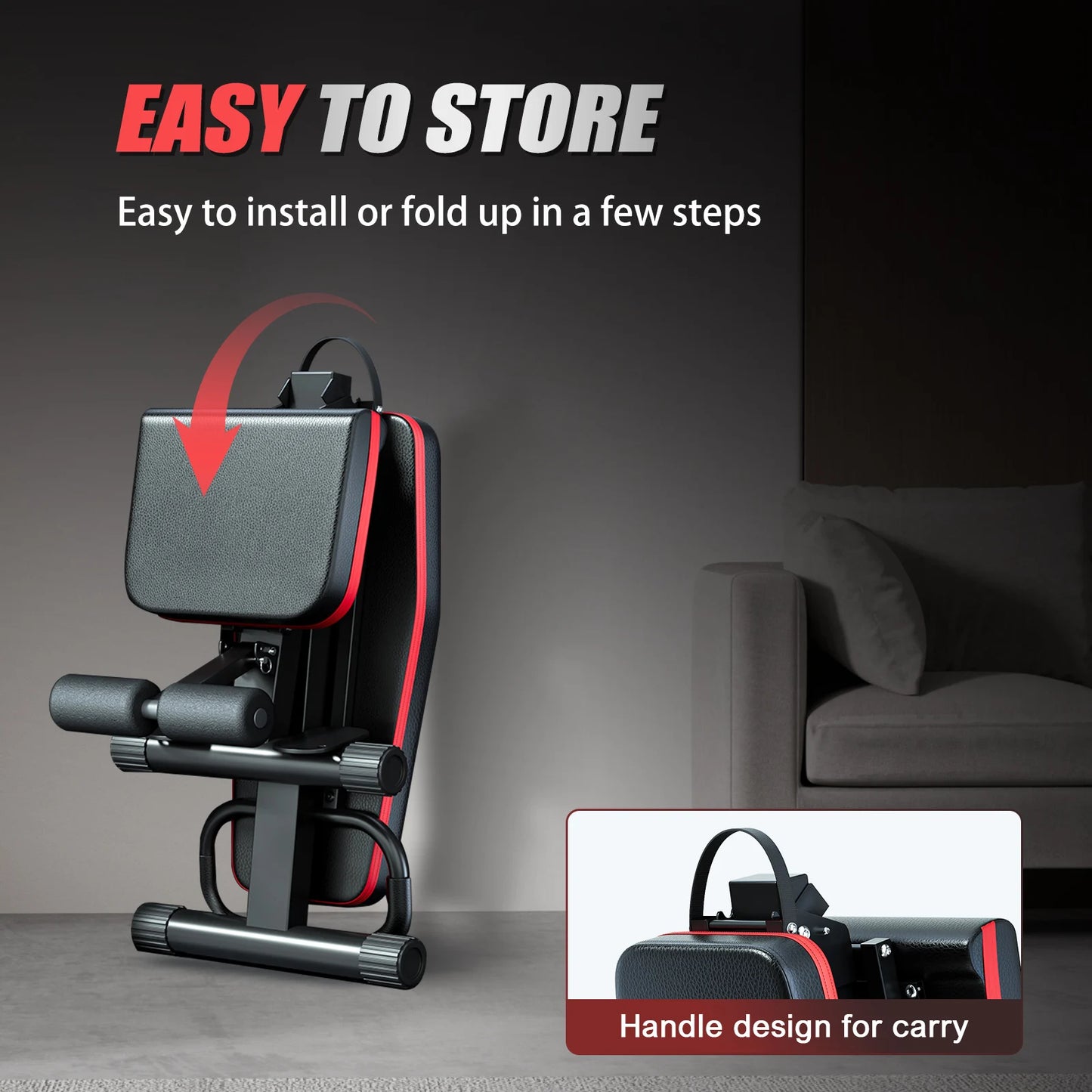 Foldable Weight Bench For Full Body Workout Home Gym