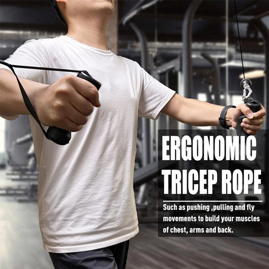LAT Tricep Rope Pull Down Attachment for Home Gym