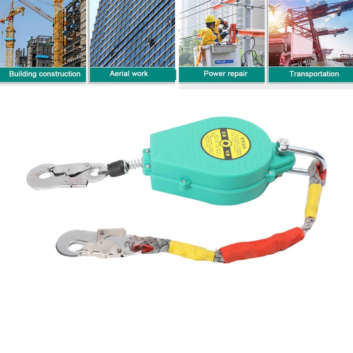 Compact Fall Protection Descender With Auto Rope Lock
