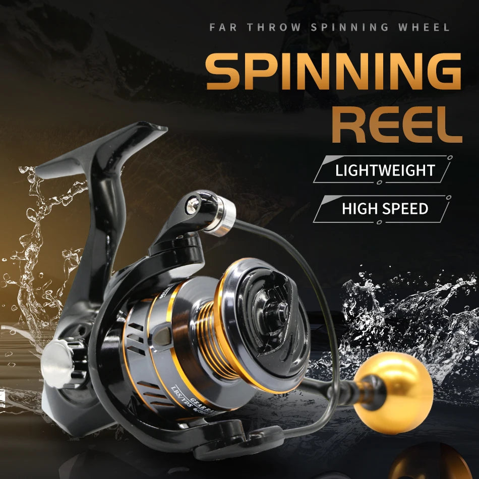 Rooblinos Spinning Fishing Reel Metal Cup Max Drag