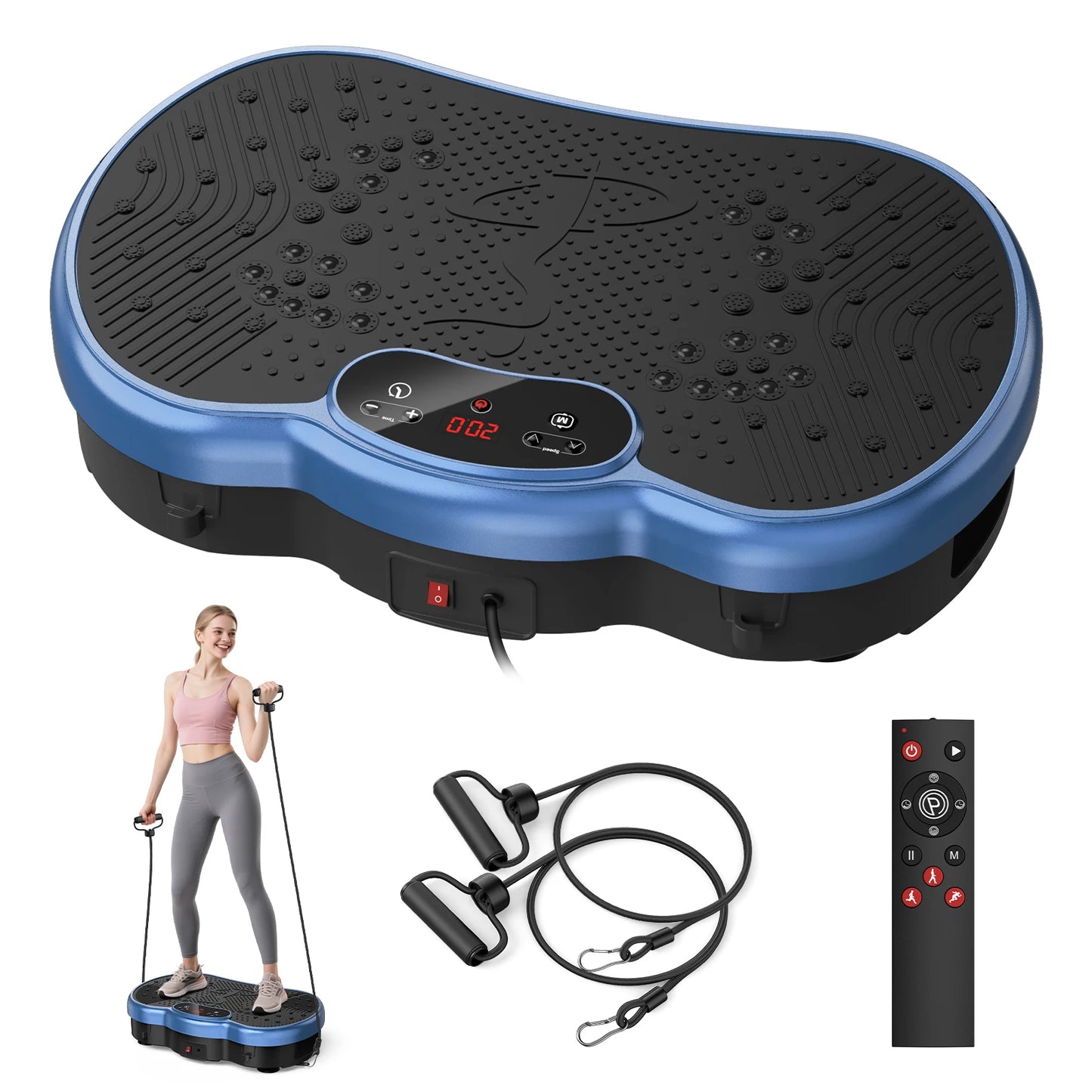 HTMM Fitness Vibration Plate Whole Body Power Plate Home Gym