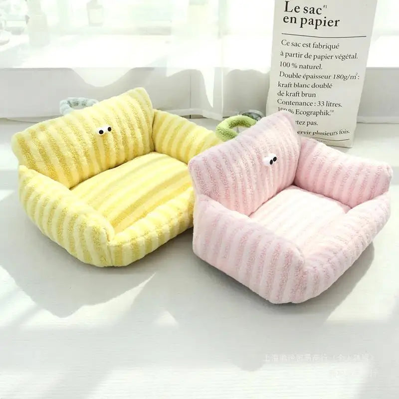 NONECN Puppy Cozy Sofa Kennel For Winter Warm Pet Nest Bed