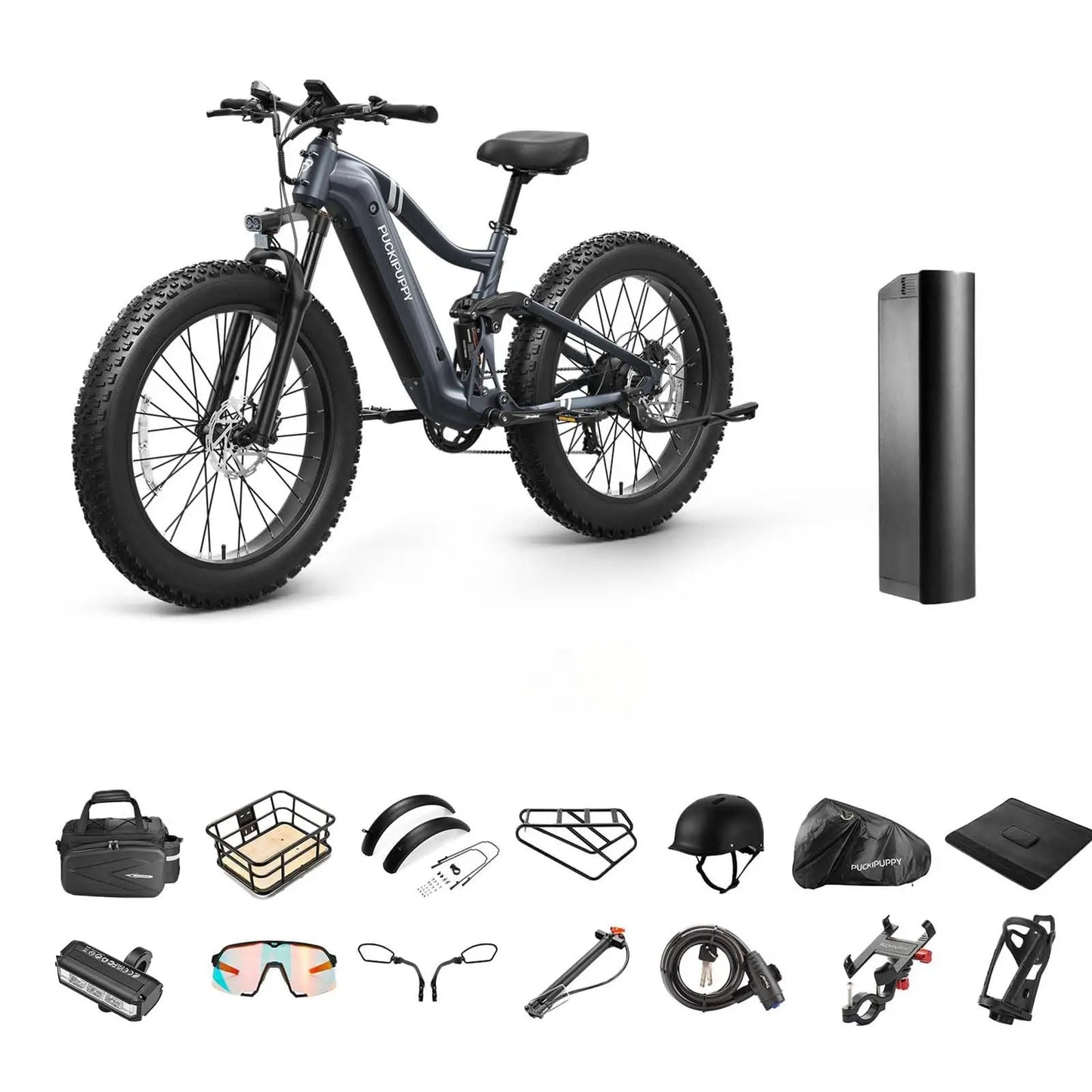 PUCKIPUPPY Boxer Electric Mountain Bike 960W 48V Ebike