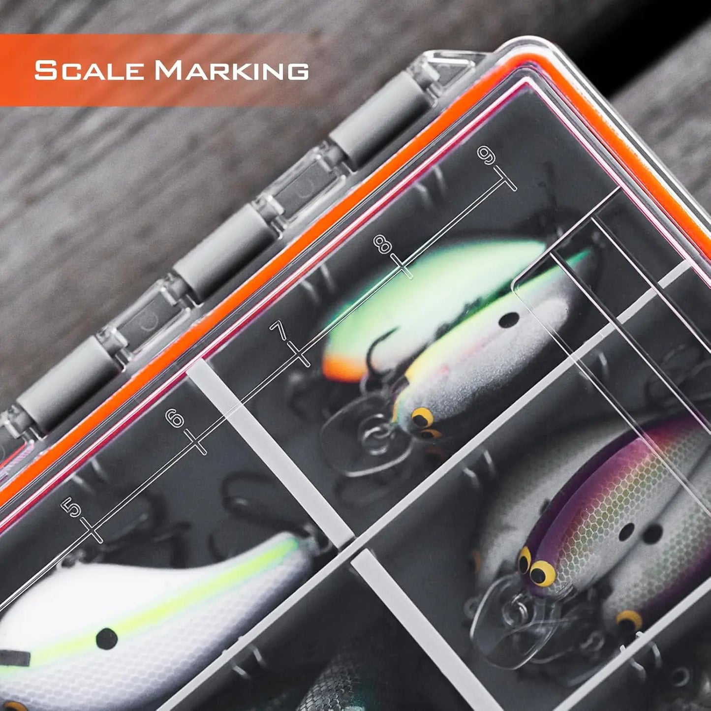 Waterproof Fishing Tackle Box With 3600 And 3700 Trays