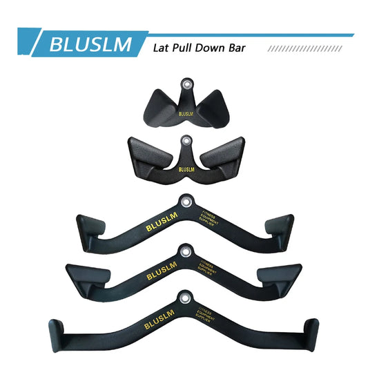 Multi-Grip Lat Pulldown Bar for Bicep Curl & Tricep Press, Home Gym Pulley System