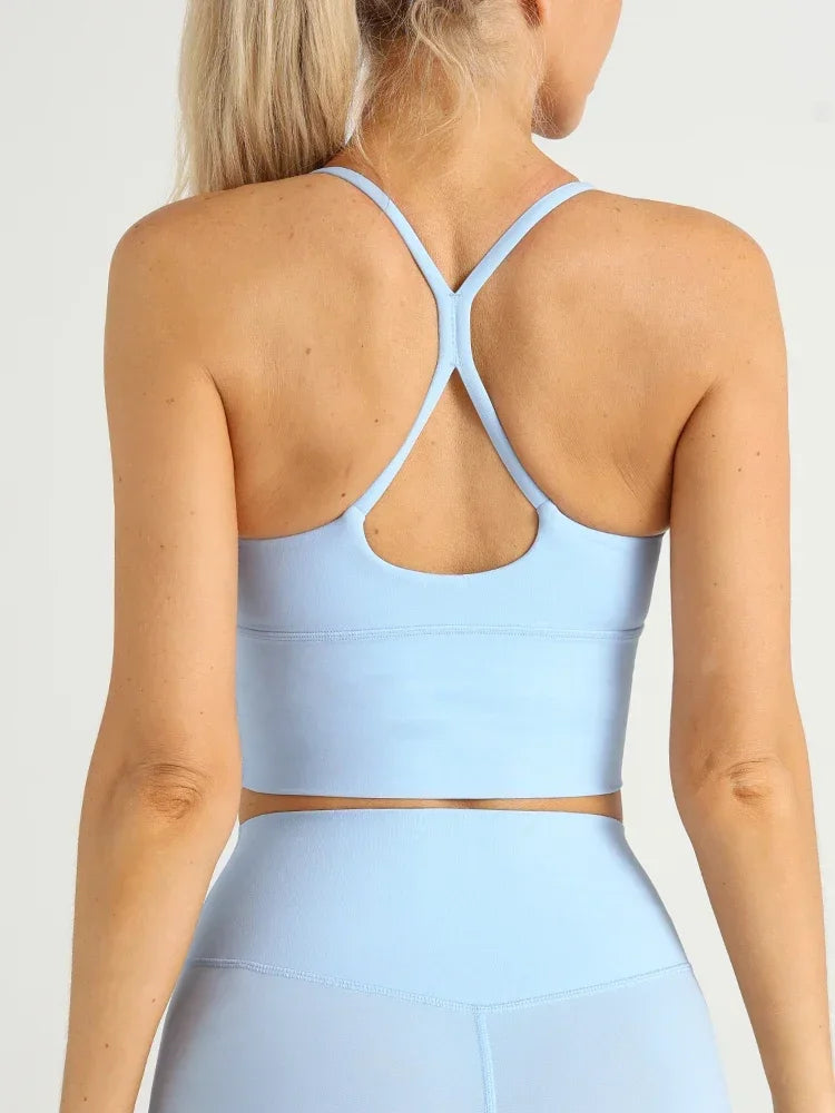 COZOKCN Cross Back Y Shape Sports Bra For Women Yoga