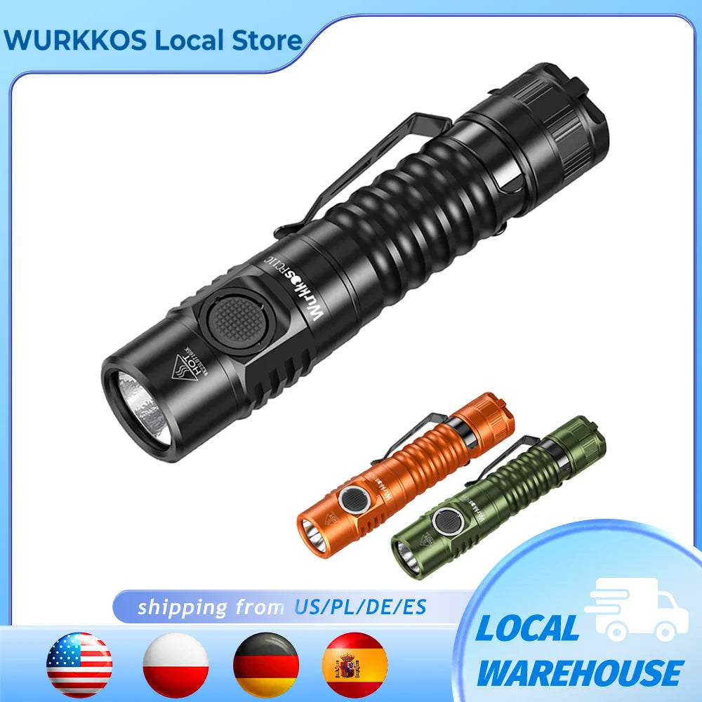 Wurkkos FC11C 1200LM USB-C Rechargeable EDC Flashlight IP68