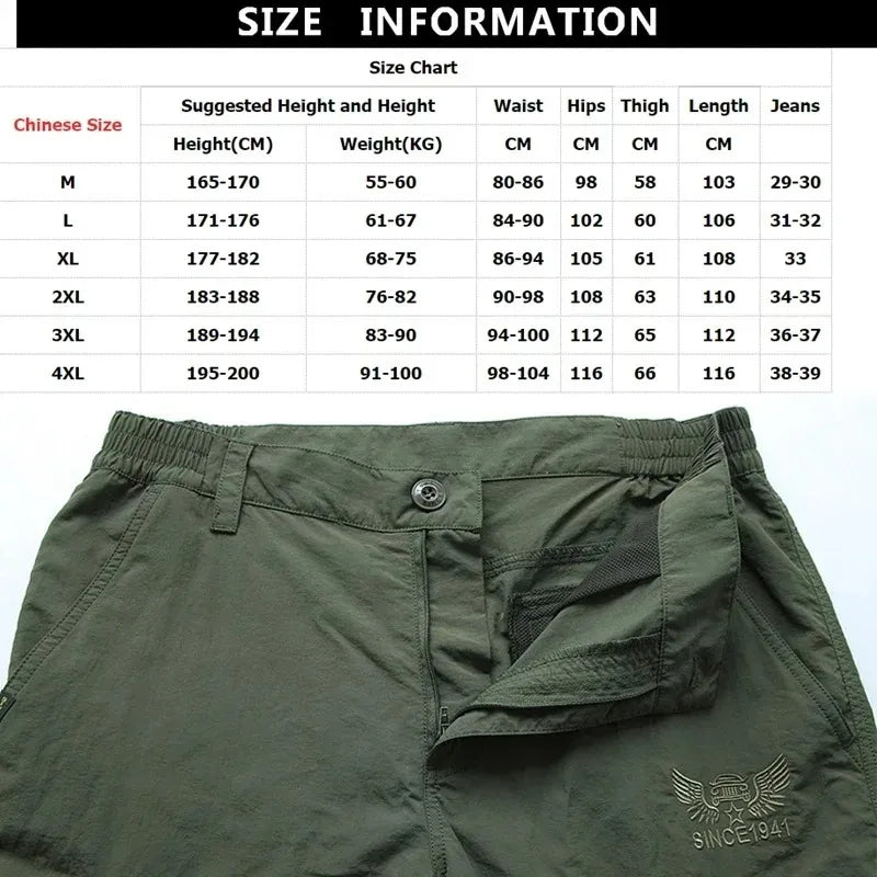 Outdoor Military Cargo Pants For Men Waterproof Camouflage Special Police