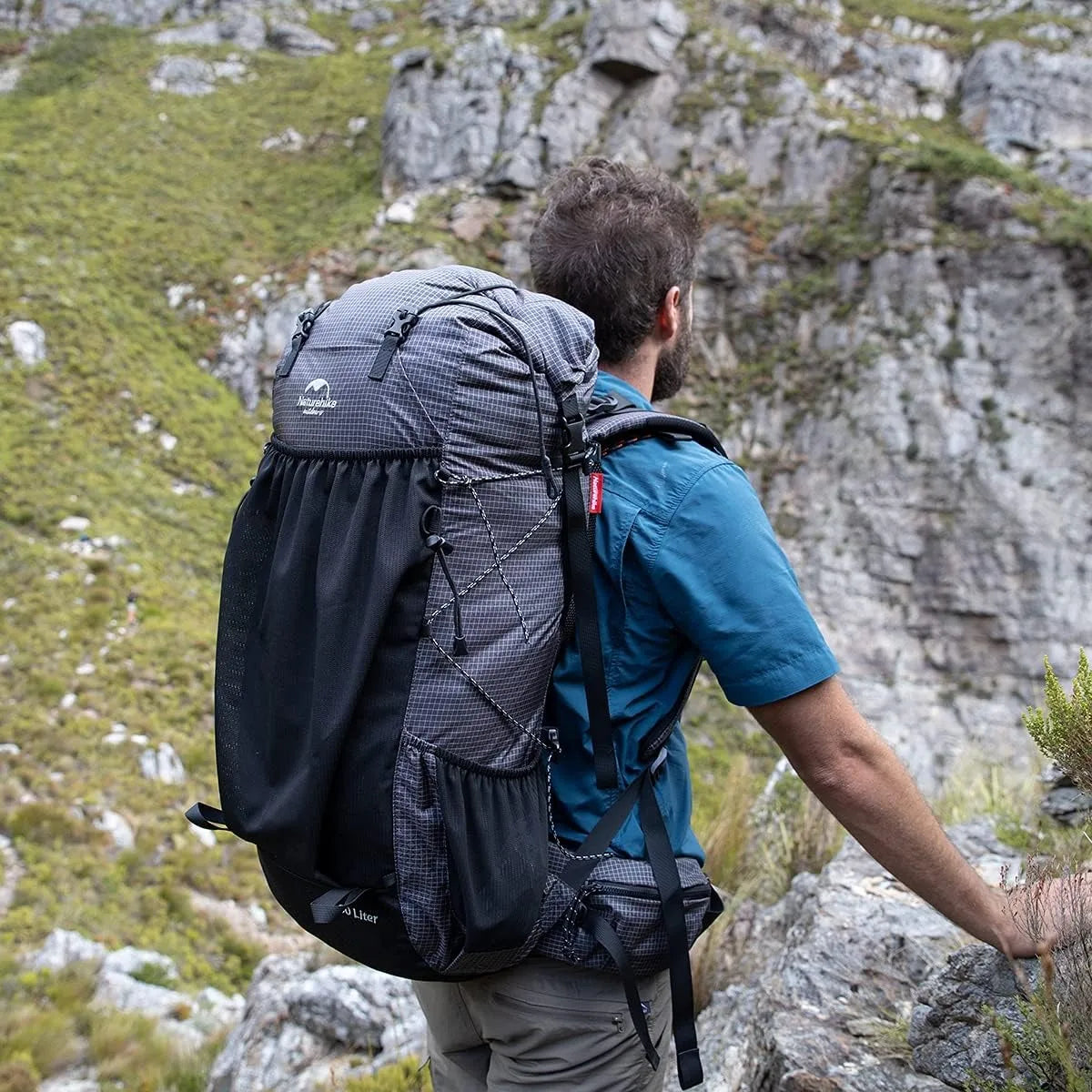 Naturehike Waterproof Mountain Backpack With Rain Cover For Hiking Trips