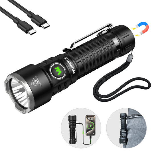 Wurkkos TS28 Mini Tactical Flashlight Rechargeable Long Range Lighting
