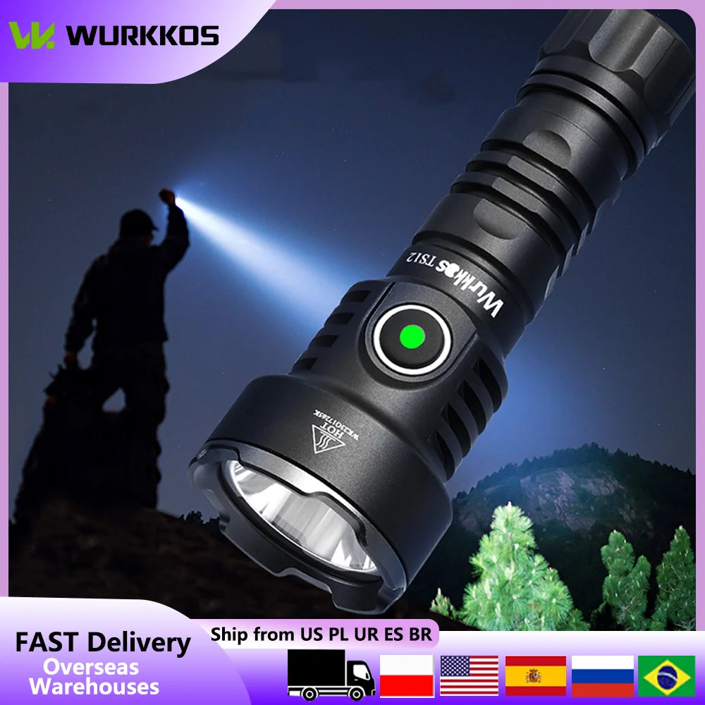 Wurkkos TS12 Mini Rechargeable EDC Flashlight 1050LM IP68