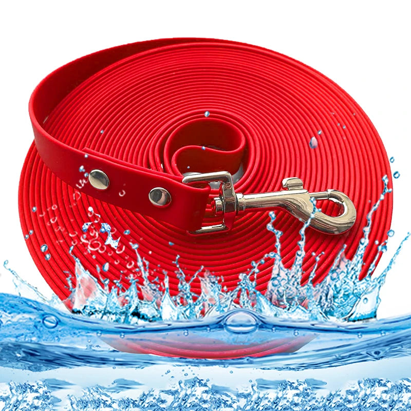 Waterproof Dog Leash PVC Easy Clean Walking Lead Durable