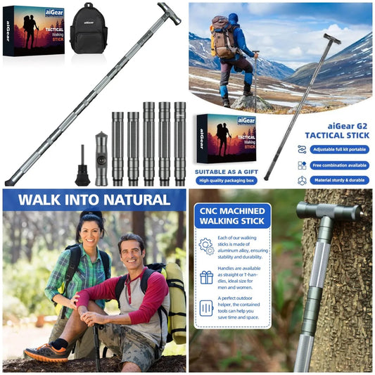 YTYIN G2 Tactical Hiking Stick Adjustable Trekking Pole