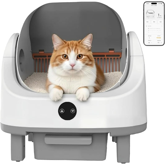 HiMISS Automatic Self Cleaning Litter Box With Smart App Control