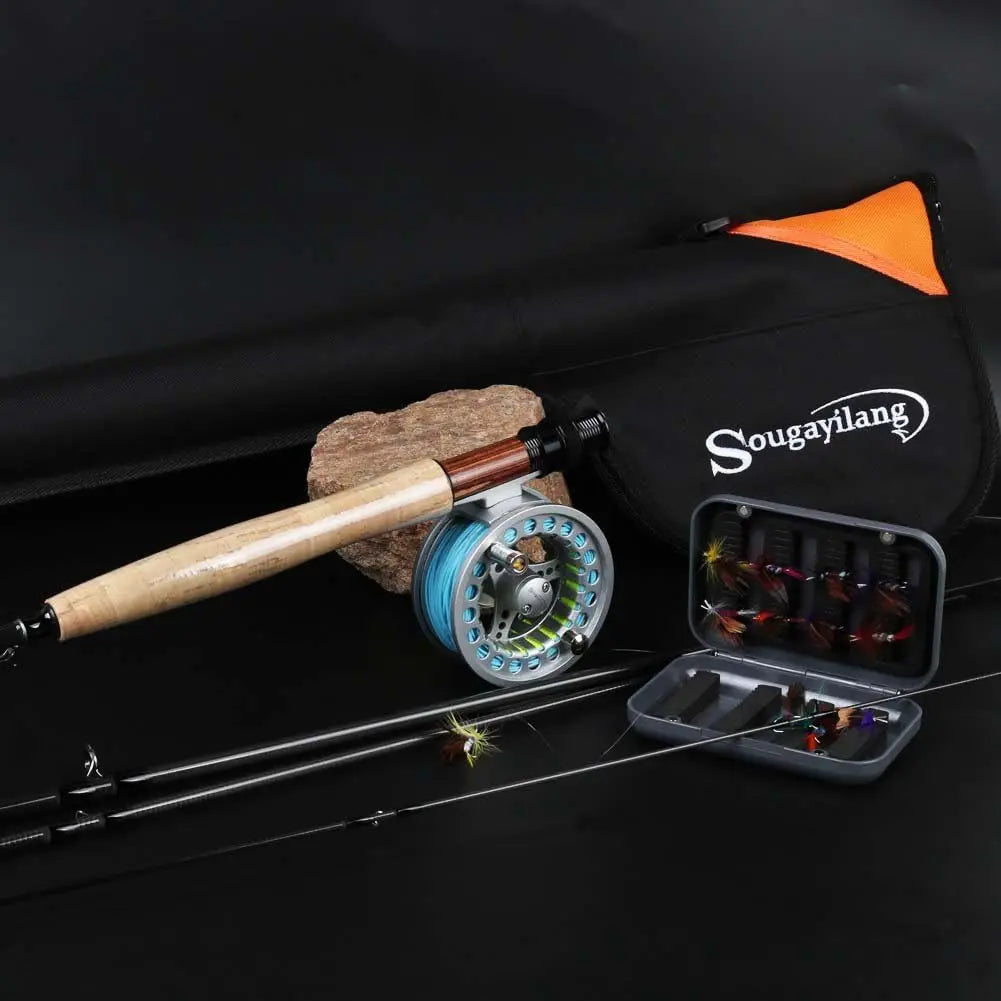 Fly Fishing Rod and Reel Combo Kit for Saltwater Freshwater
