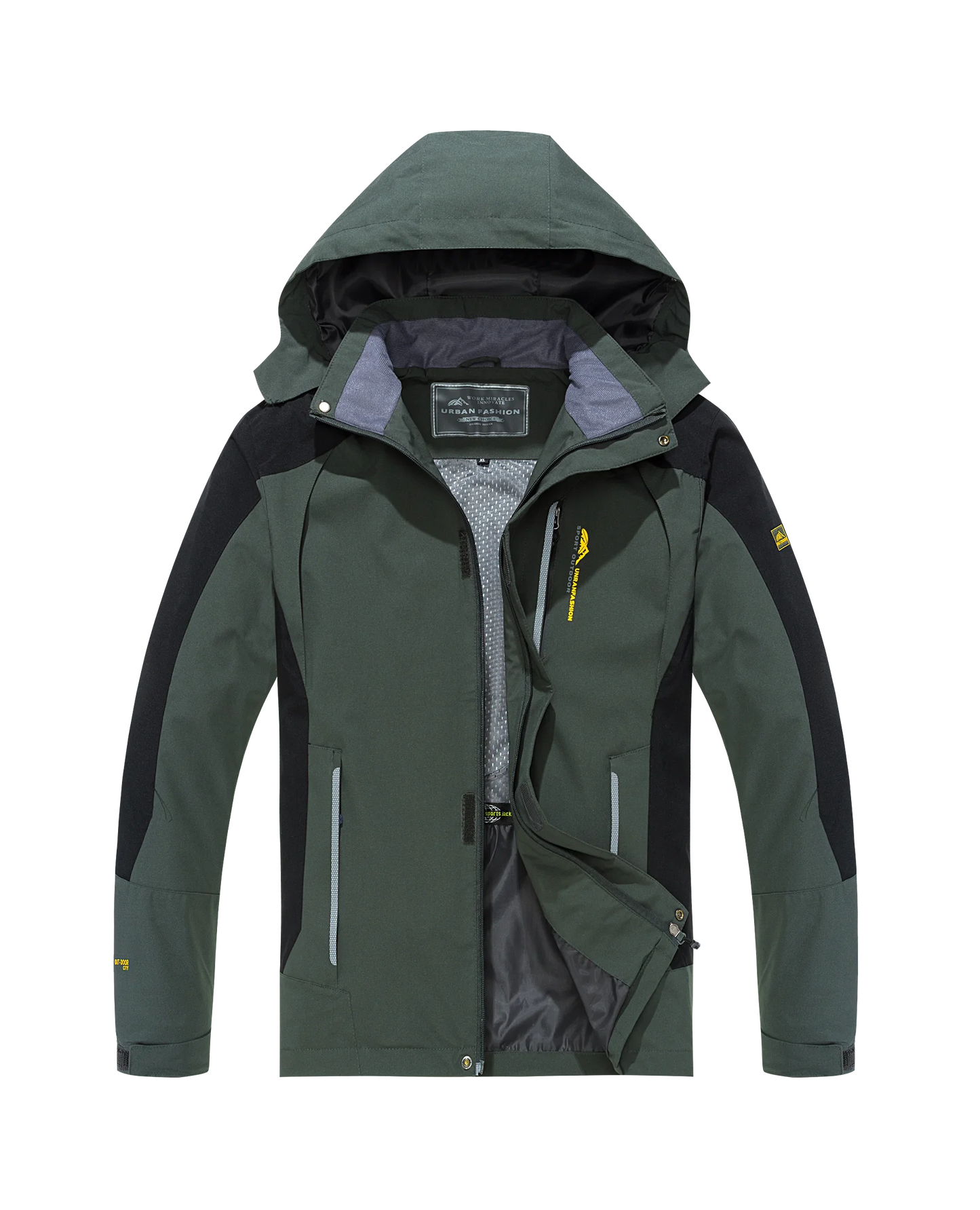 Men's Waterproof Hiking Jacket Windproof Outdoor Coat