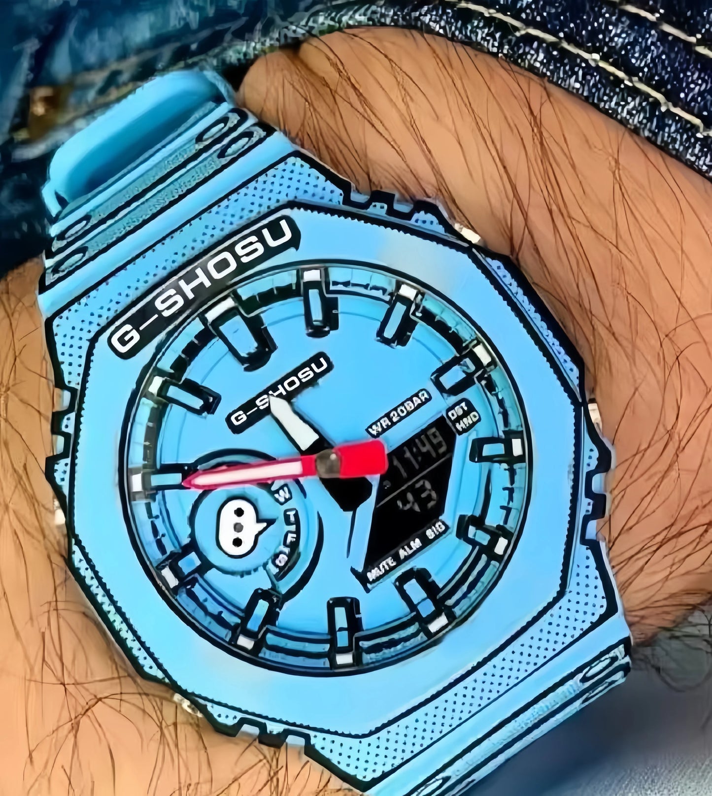 G-SHOSU Oak Series Digital Unisex Sports Watch With World Time