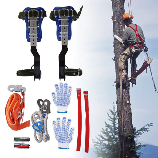 Tree Climbing Spike Set With Adjustable Gear