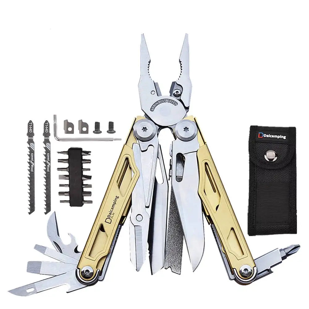 Daicamping DIY Multi Tool Folding Knife Clamp Pliers Multitool