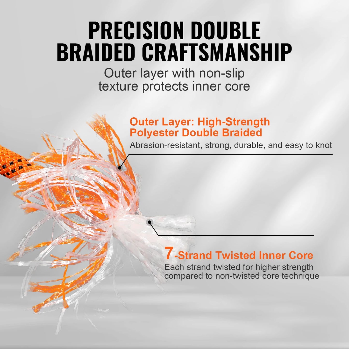 SucceBuy Dual-Weave Polyester Rope Multi-Use Utility Cord