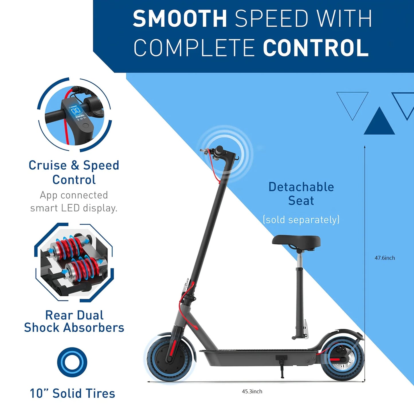 HIBOY S2 Pro 500W Electric Scooter For Adults With LED