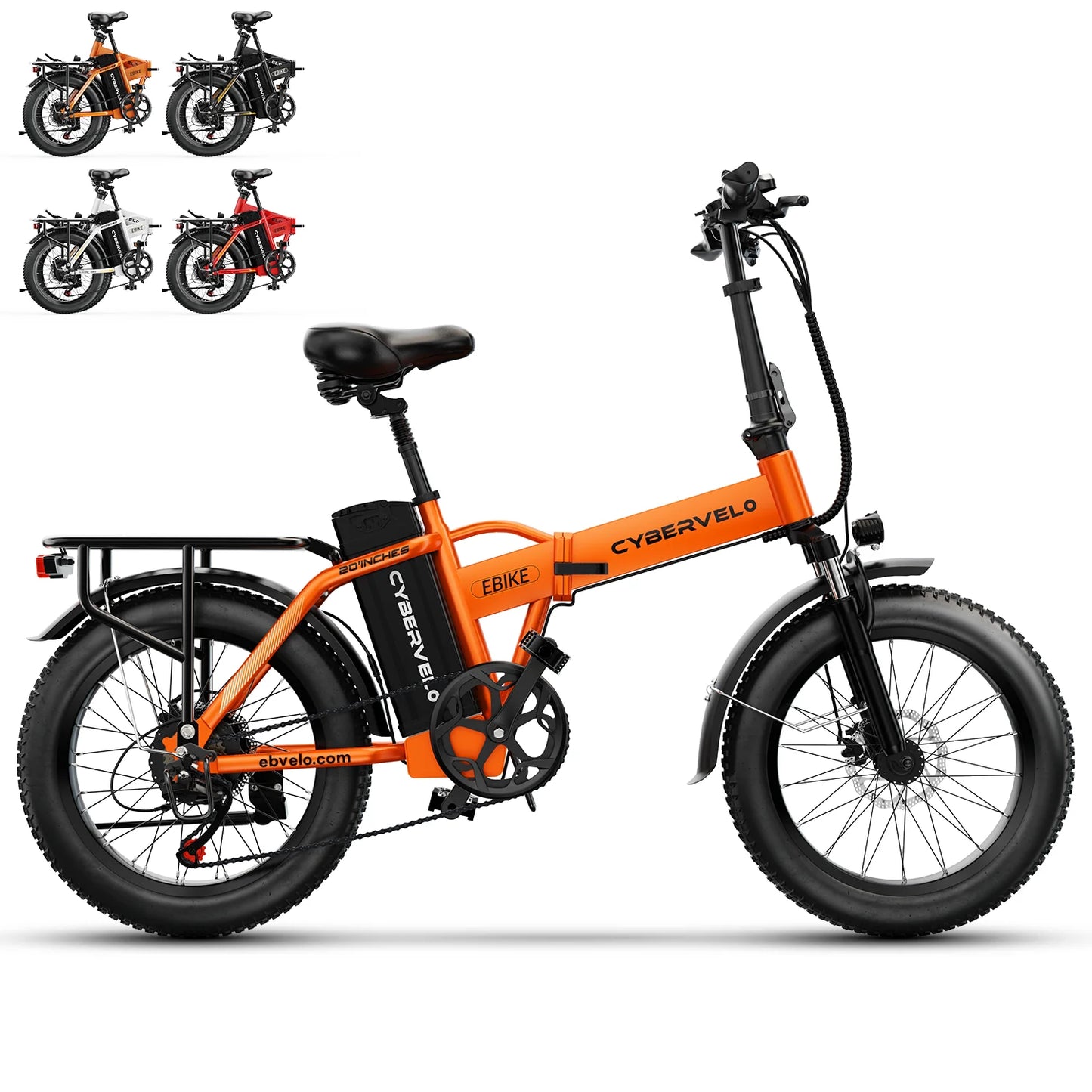 CYBERVELO EK4 Folding Electric Bike For Adults With Fat Tire