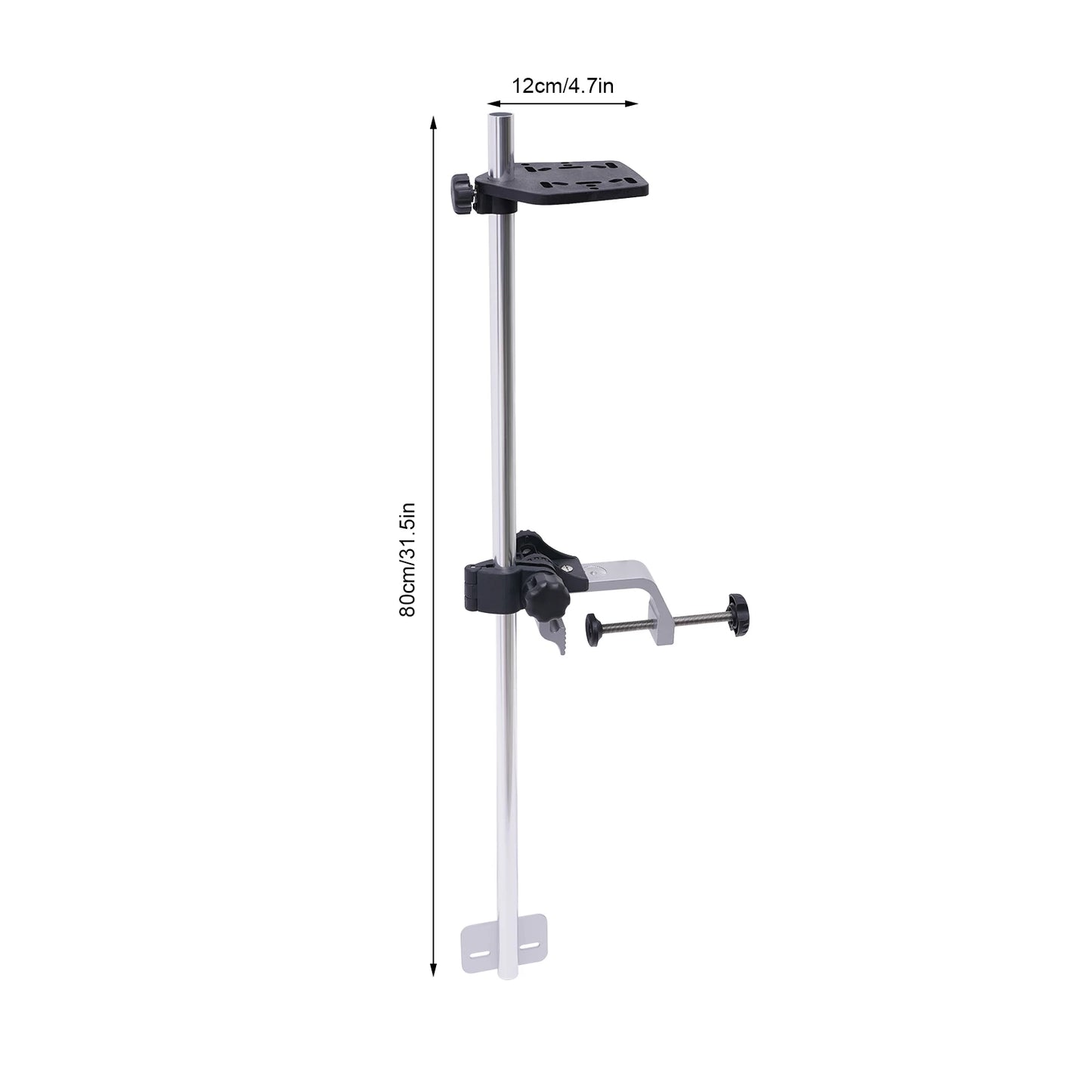 Portable Fish Finder Mount Bracket With 360 Degree Rotatable Transducer