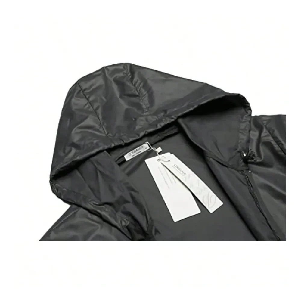XMSJ Packable Rain Jacket Waterproof Hooded Outdoor Rain Gear