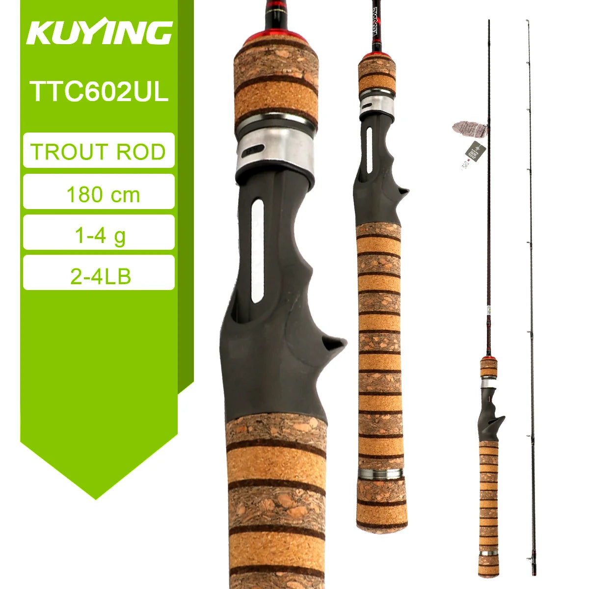 Kuying Lure Rod Casting Spinning River Carbon Fishing Rod