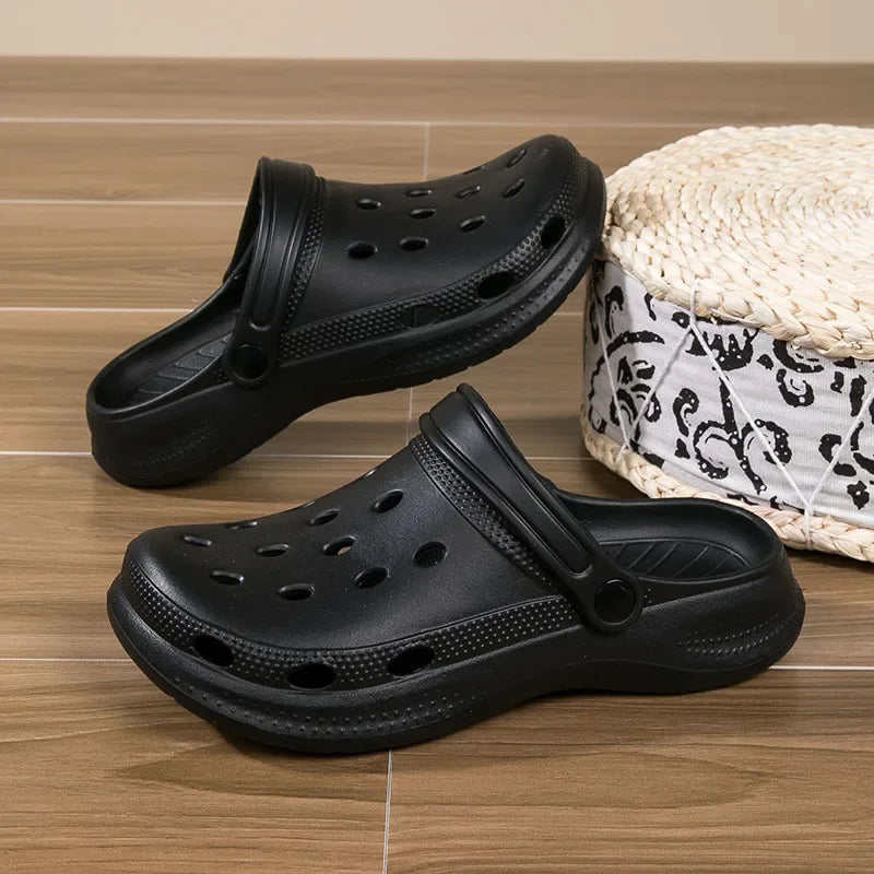 NONE Mens Beach Slides Slippers For Home Garden Lightweight Durable