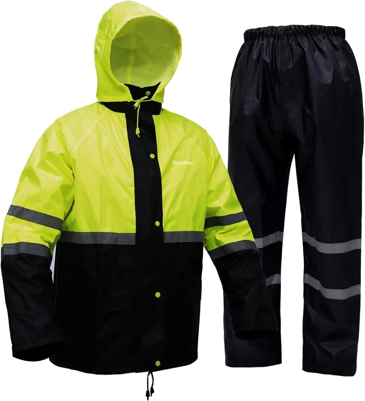 Waterproof Rain Suit For Men And Women Outdoor Hiking Fishing Reflective Gear