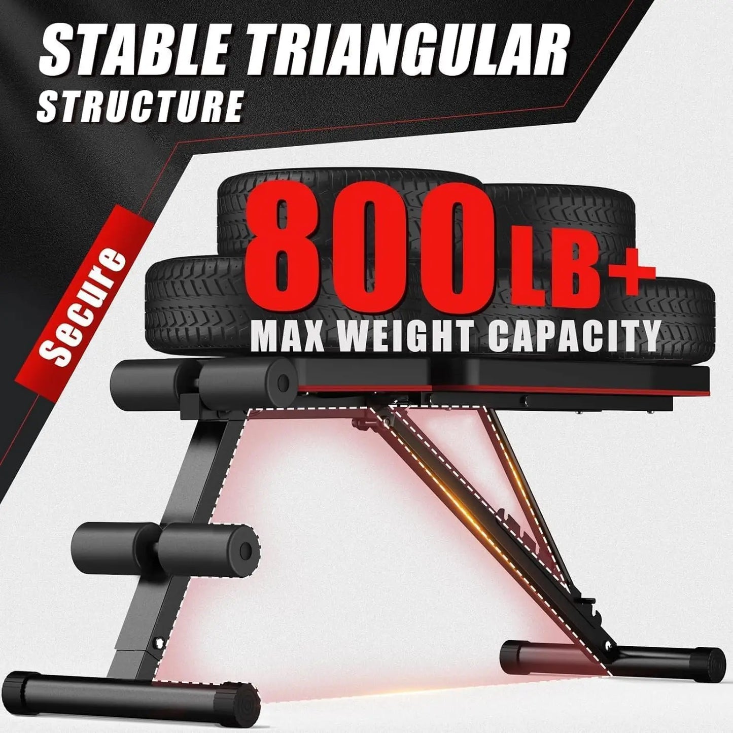 Adjustable Weight Bench Press for Home Gym Strength Training