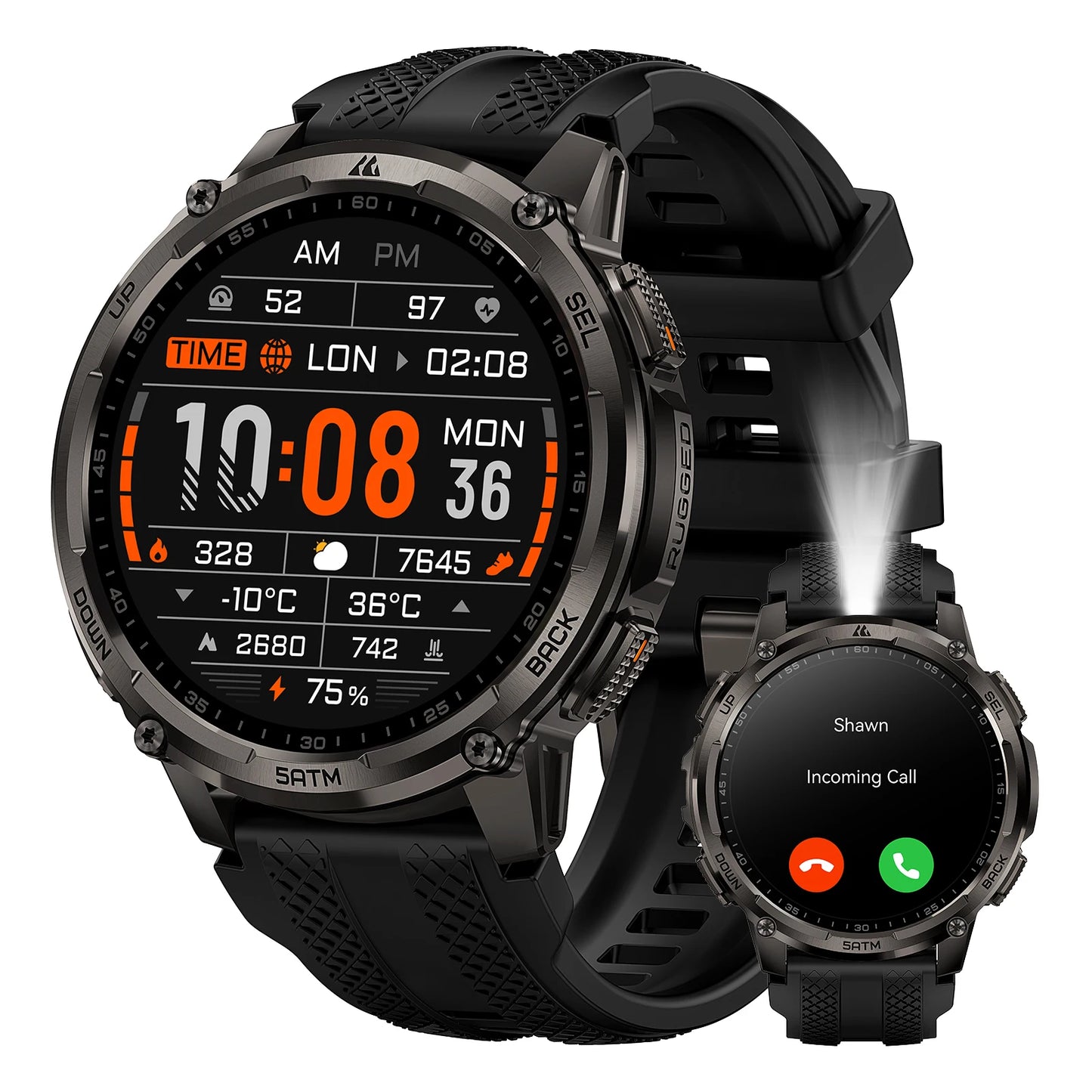 KOSPET Tank T4C Rugged Smartwatch With GPS And Health Tracking
