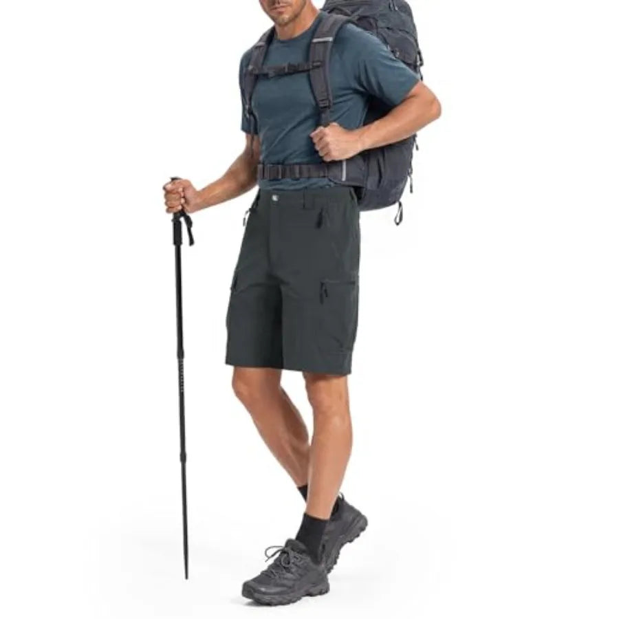 Hiking Shorts Men Cargo Lightweight Quick Dry Water Resistant