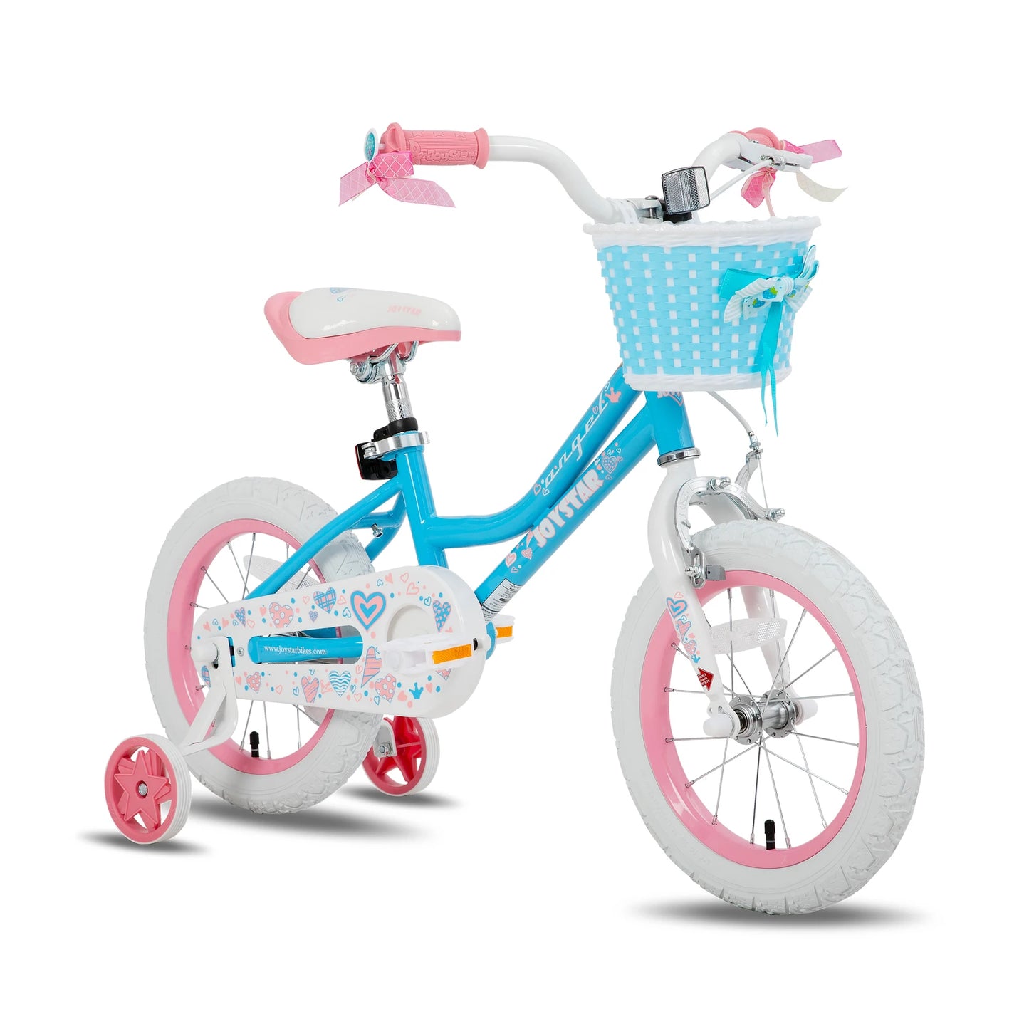 JOYSTAR Kids Bicycle With Basket And Training Wheels